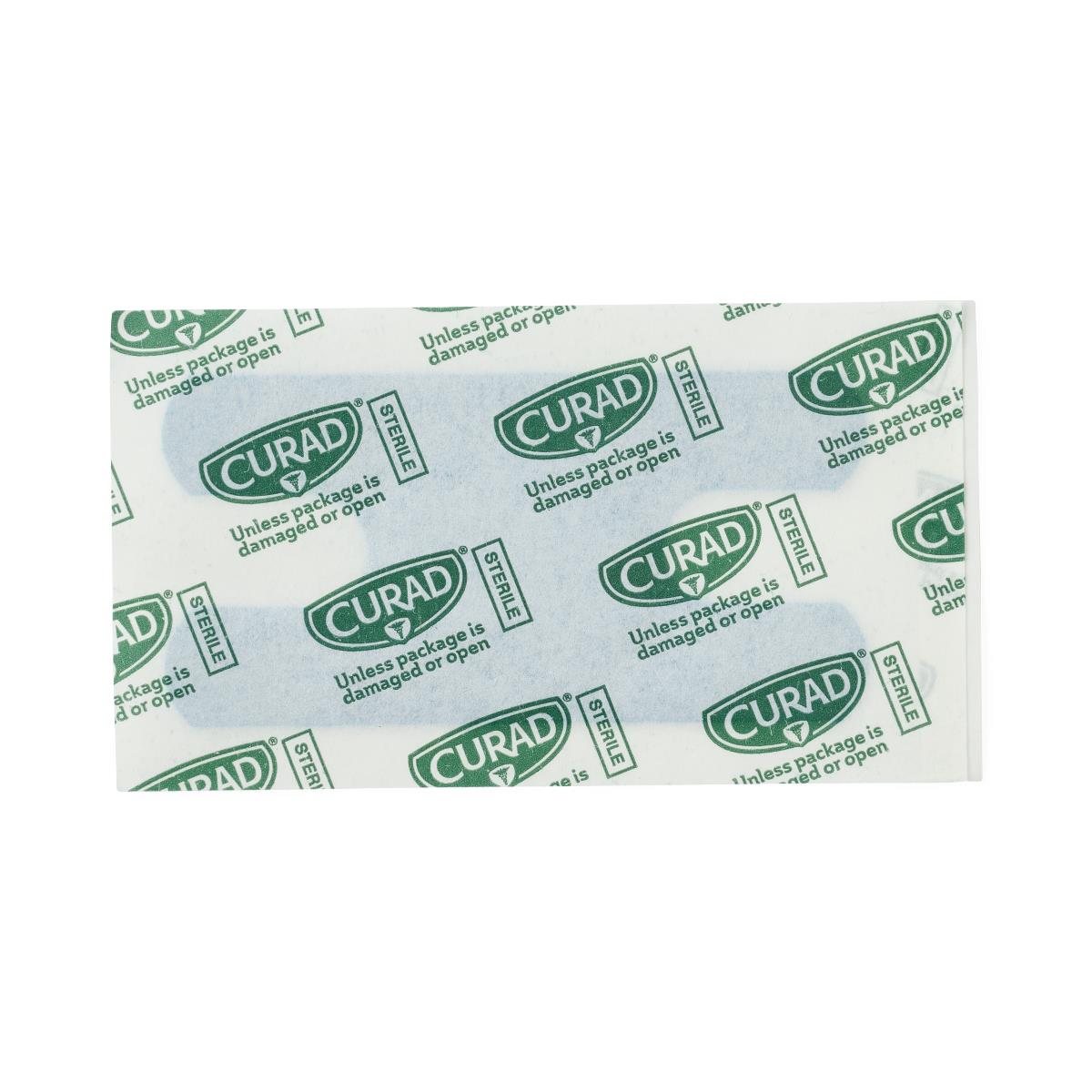 CURAD Flex Fabric Detectable Knuckle Bandage, Blue, 1 1/2