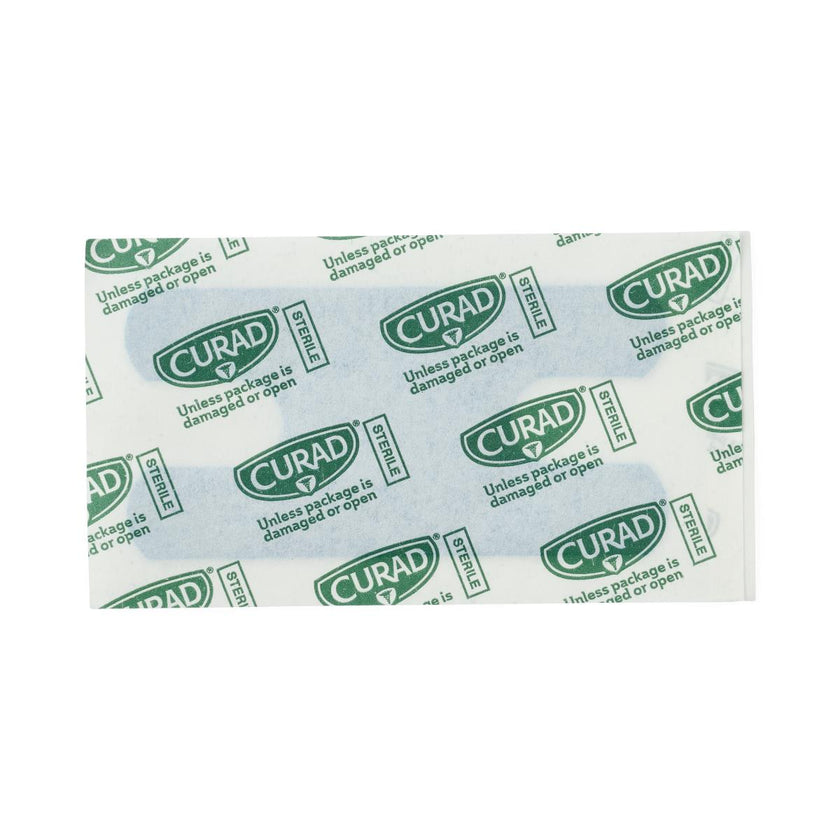 CURAD Flex Fabric Detectable Knuckle Bandage, Blue, 1 1/2