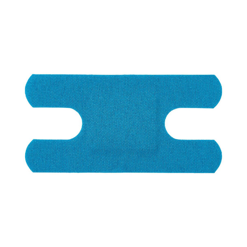 CURAD Flex Fabric Detectable Knuckle Bandage, Blue, 1 1/2