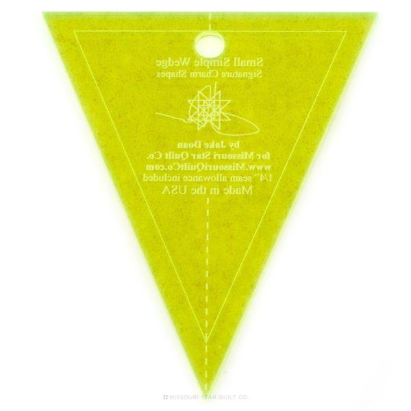 Missouri Star Small Simple Wedge Template for 5