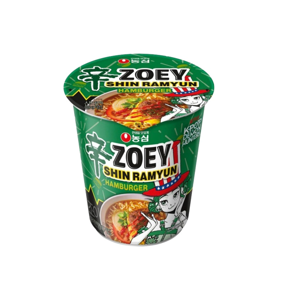 Nongshim Shin Ramen Demon Hunter Zoey Hamburger Flavor (68G) [Best Before Date: 2027.01.28]