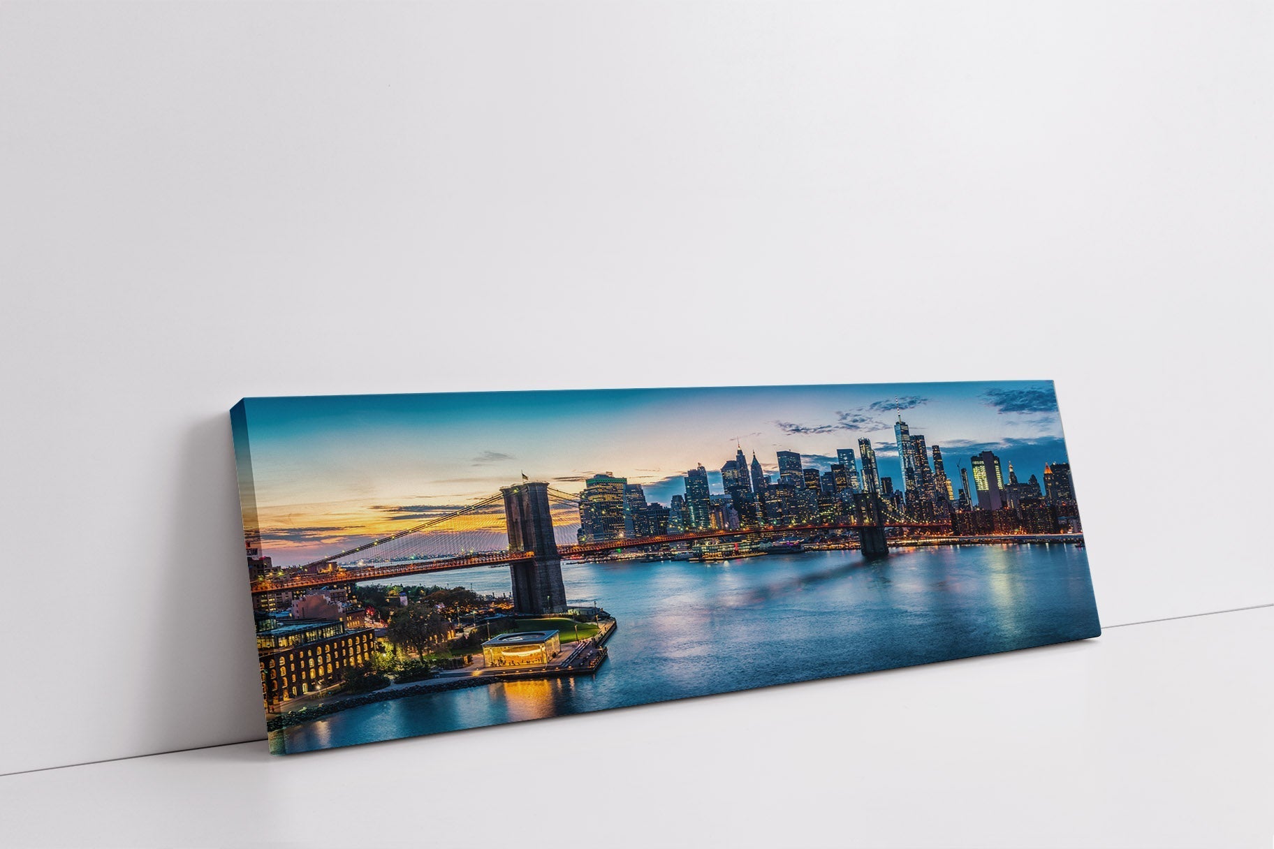 Cities Skylines-NYC Sunset Bridge-Wall Art
