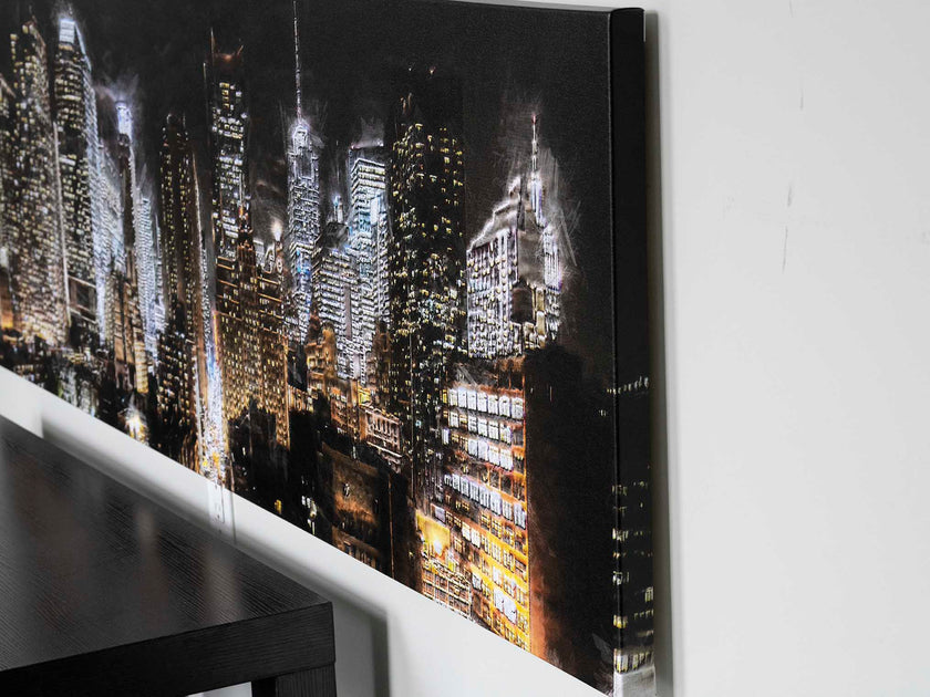 Toile représentant le panorama de New York - Art mural