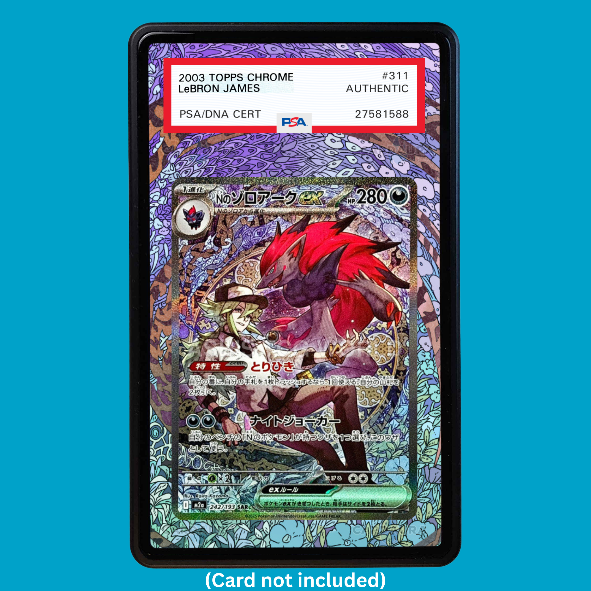 N's Zoroark 286/217 (Graded) Display Case