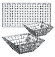 Nachtmann - BOSSA NOVA 1 Rectangular Plate & 2 Square Bowls (Set of 3)