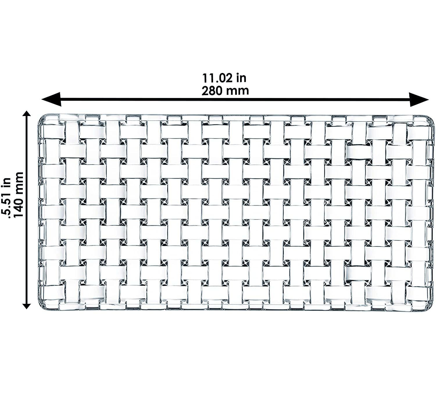 Nachtmann - BOSSA NOVA 1 Rectangular Plate & 2 Square Bowls (Set of 3)