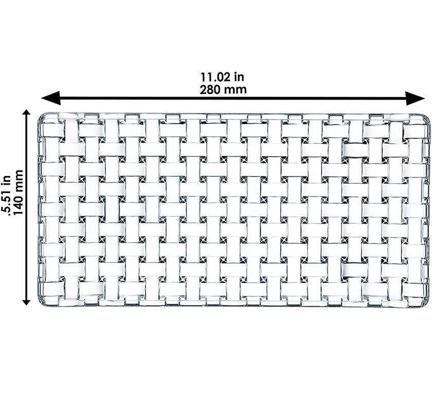 Nachtmann - BOSSA NOVA 1 Rectangular Plate & 2 Square Bowls (Set of 3)