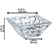 Nachtmann - BOSSA NOVA 1 Rectangular Plate & 2 Square Bowls (Set of 3)