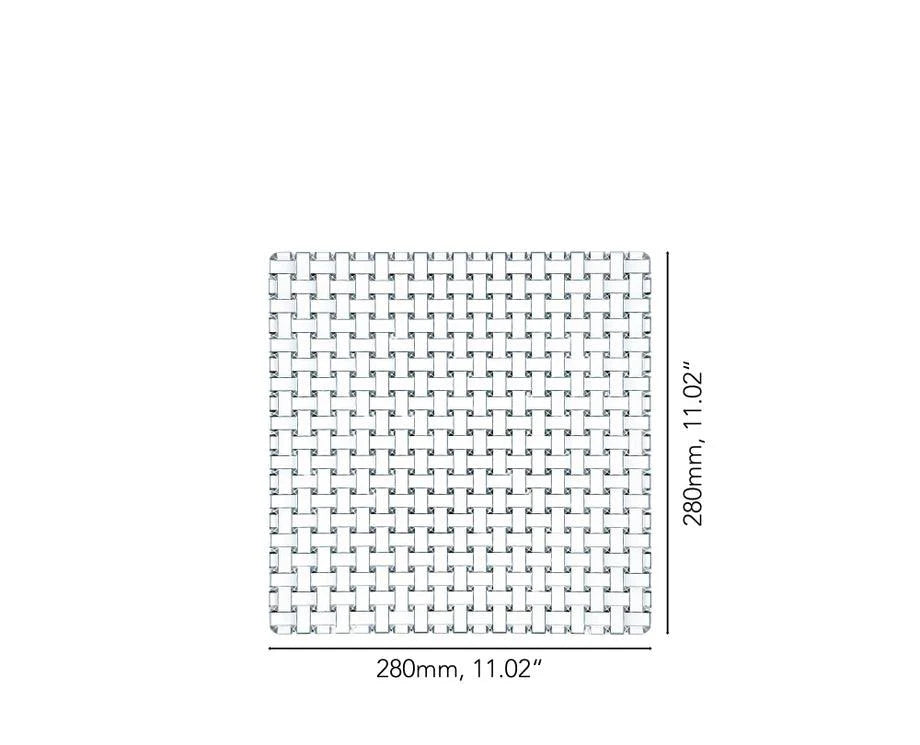 Nachtmann - Assiette BOSSA NOVA - Carrée | 28 cm (11 pouces)
