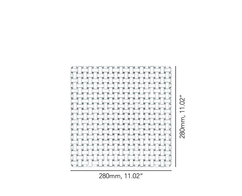 Nachtmann - Assiette BOSSA NOVA - Carrée | 28 cm (11 pouces)