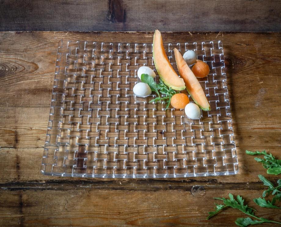 Nachtmann - Assiette BOSSA NOVA - Carrée | 28 cm (11 pouces)