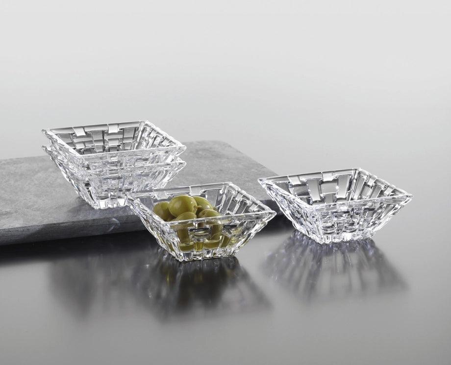 Nachtmann - BOSSA NOVA Square Dip Bowl (Set of 4) | 3 Inch