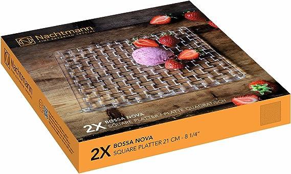 Nachtmann - Bossa Nova Square Platter (Set of 2) | 8 in