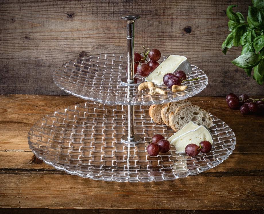Nachtmann - Bossa Nova Two Tier Tray - Large