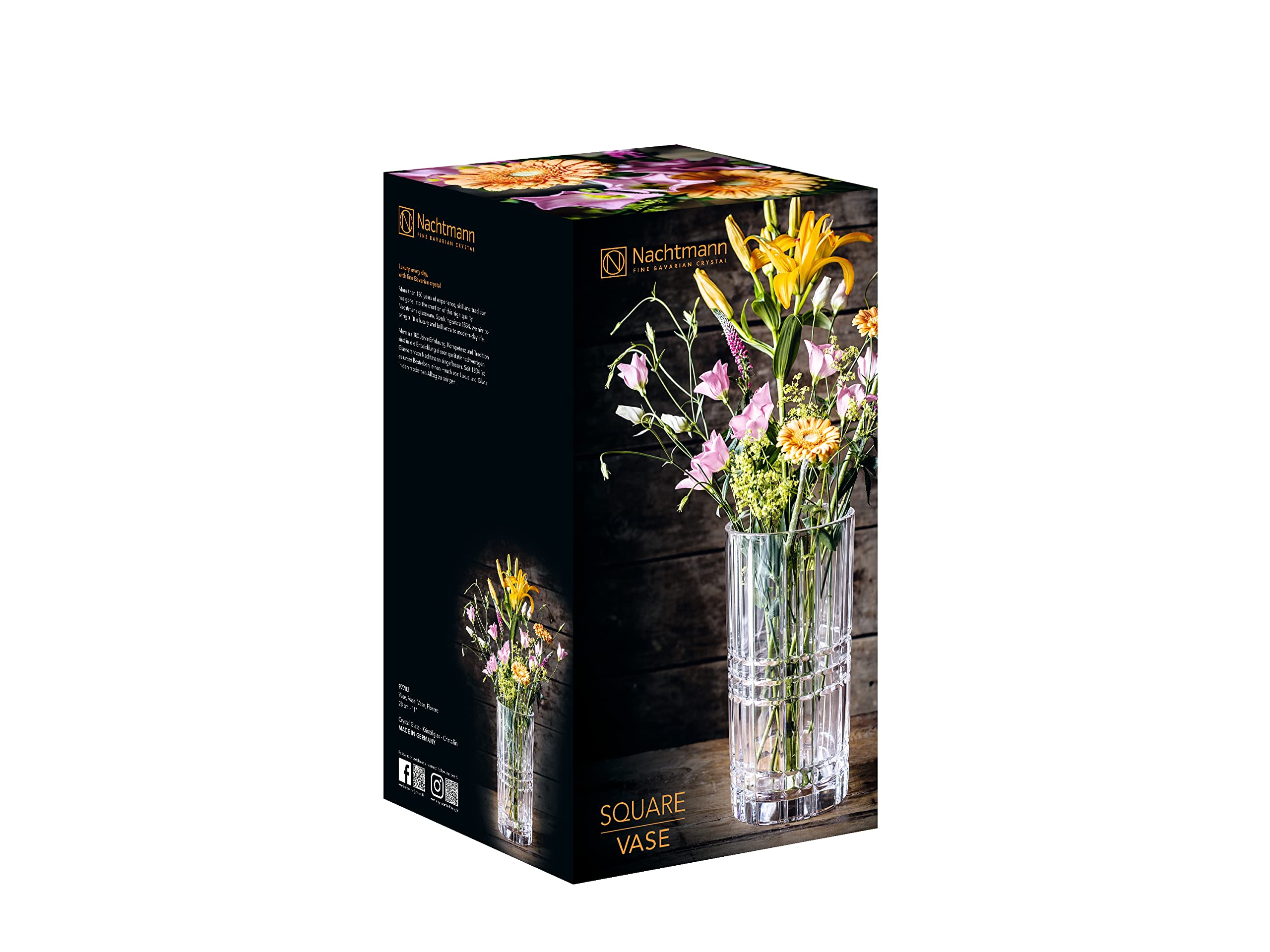 Nachtmann - SQUARE VASE LG 28CM