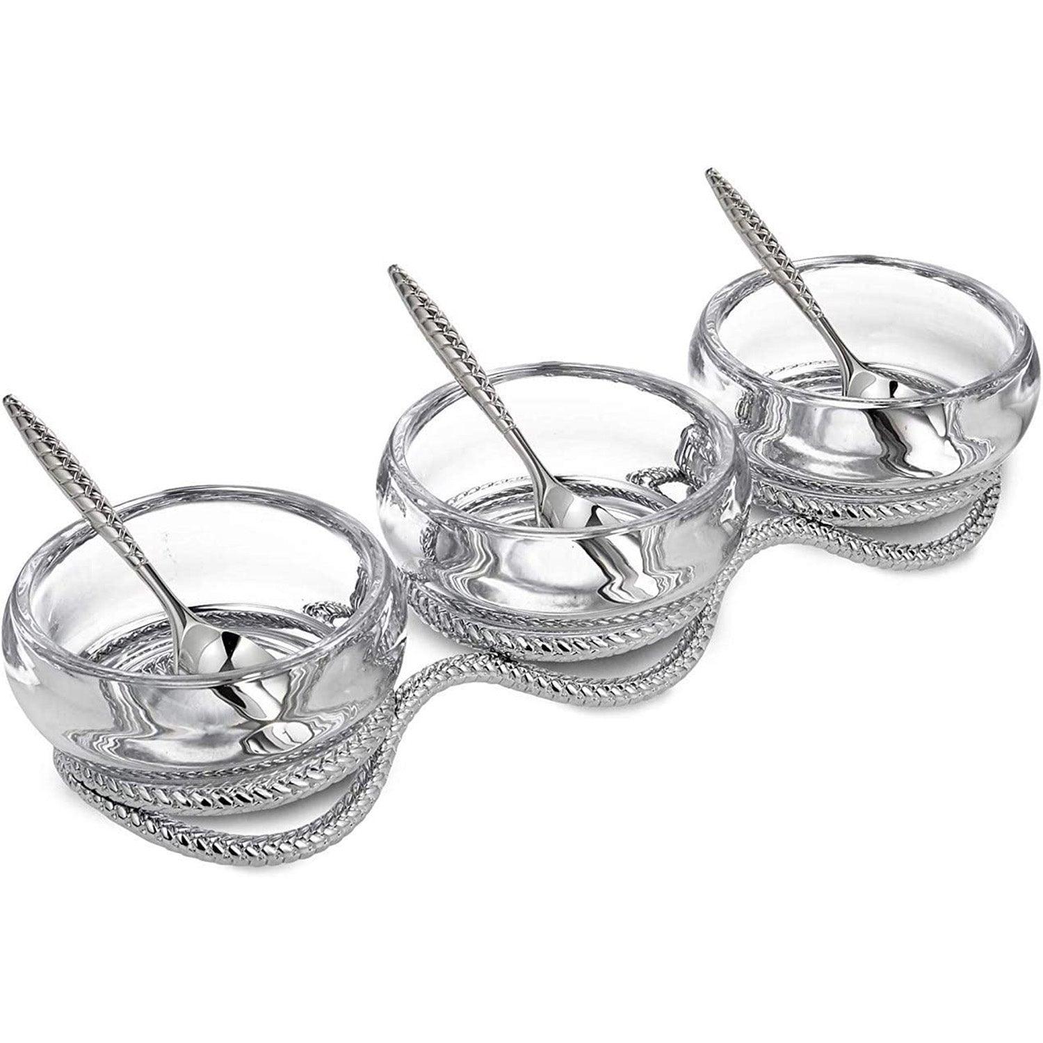 Nambe - Braid Triple Condiment Set