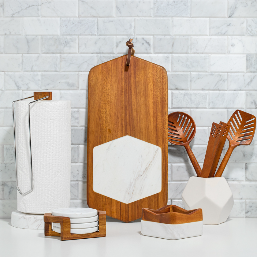 Nambe - CHEVRON COASTER SET