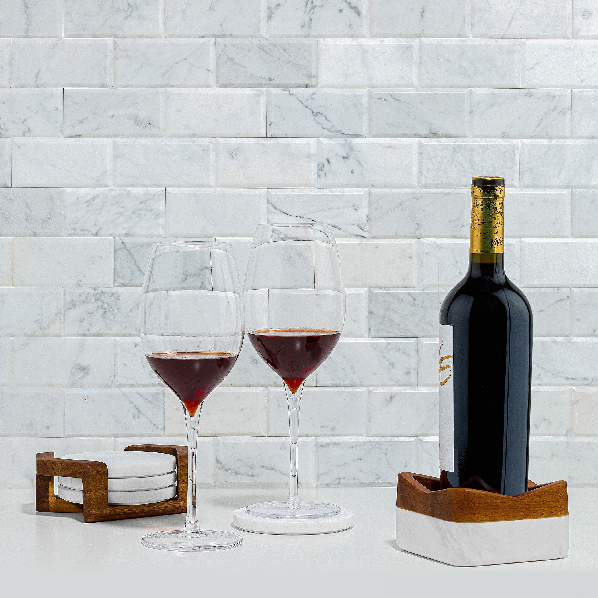 Nambe - CHEVRON COASTER SET