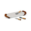 Nambe - Chevron Cheese Traywith Knife | 17 in