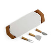 Nambe - Chevron Cheese Traywith Knife | 17 in