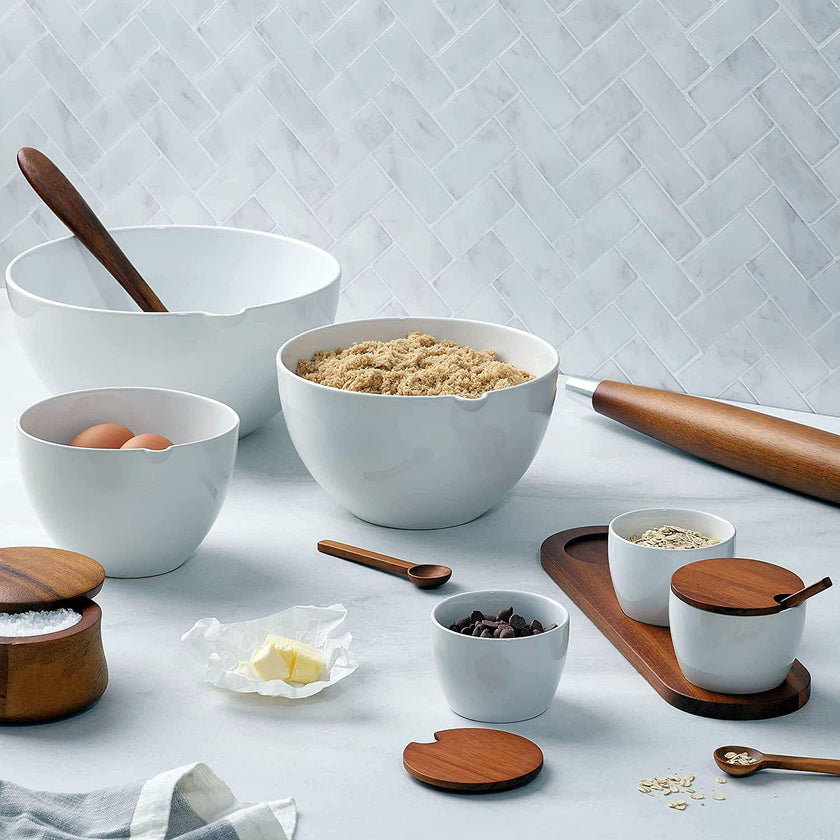 Nambe - Duets Nesting Stoneware Kitchenware, Mixing Bowls