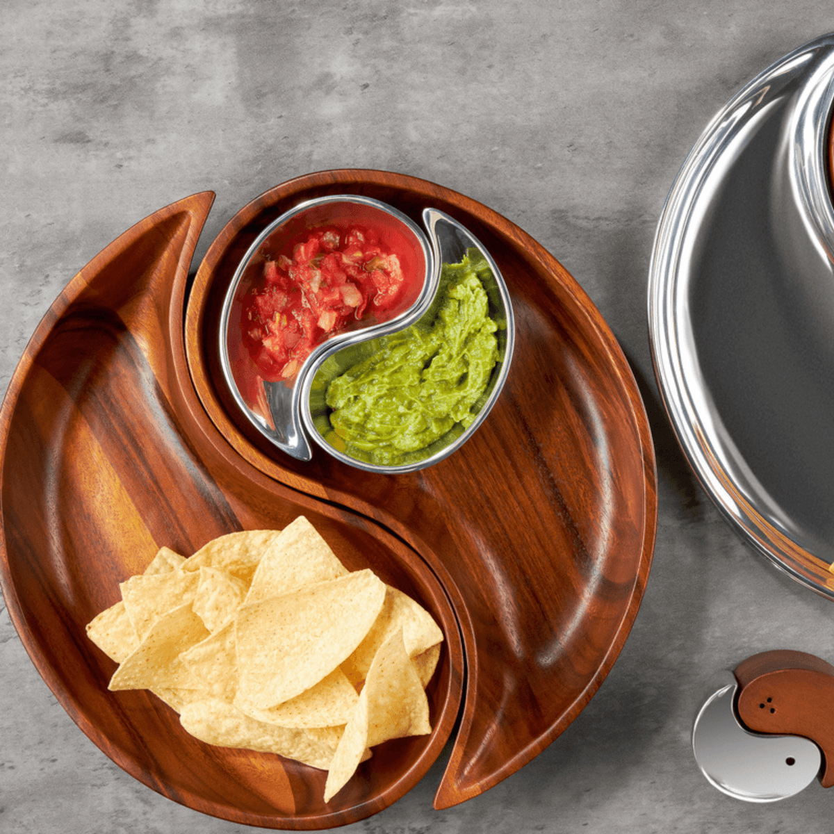 Nambe - Assortiment de puces et de sauces Yin Yang