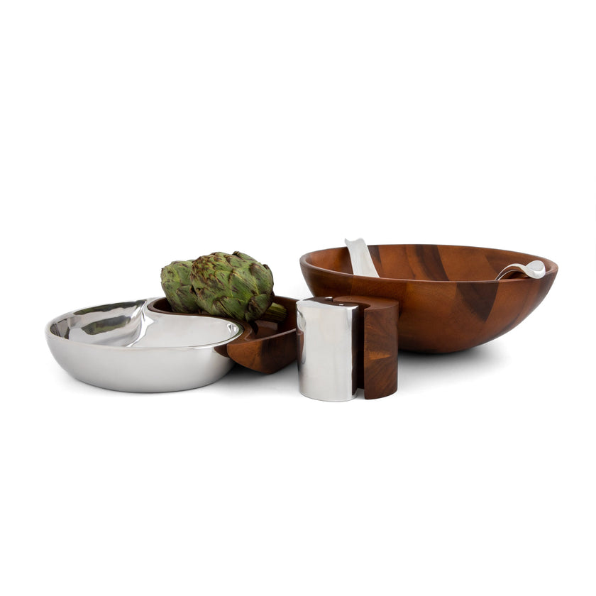 Nambe - Yin Yang Salt & Pepper