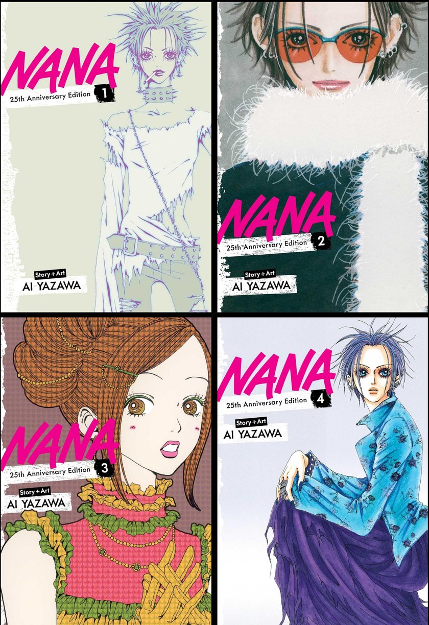 Nana 25th Anniversary Edition Manga Set (Vols. 1-4)