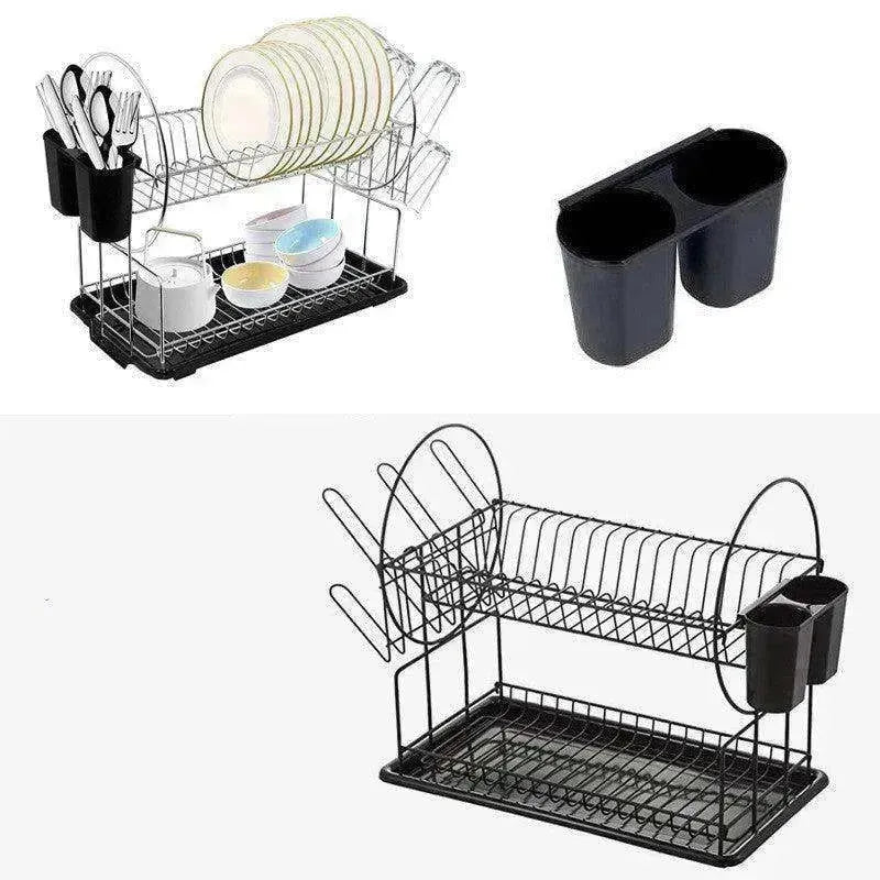 Narrow Simple Style Bowl And Dishes Drying And Draining Storage Rack