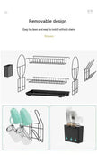 Narrow Simple Style Bowl And Dishes Drying And Draining Storage Rack