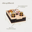 Natural Sofa Butler Snack Drinks Placed Wooden Box Tray