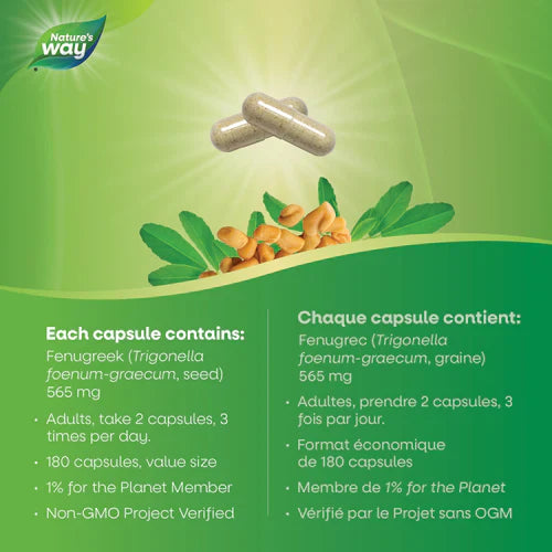 Nature's Way - Fenugreek 180 Cap