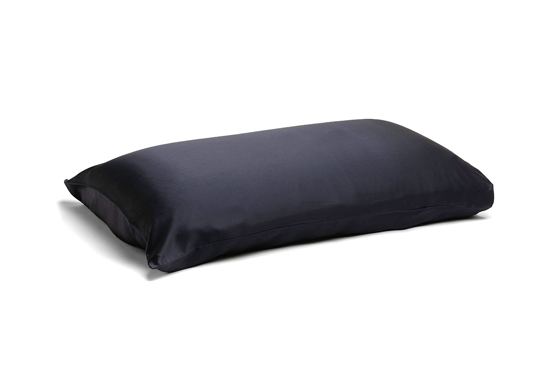 Silk Pillowcase Navy Blue (Envelope Style)