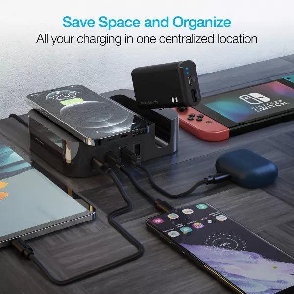Naztech - Charging Station Pro 7 Devices - Black