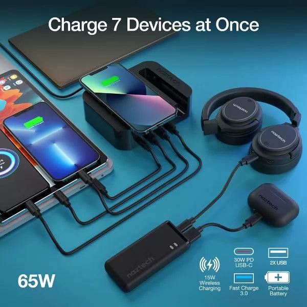 Naztech - Charging Station Pro 7 Devices - Black