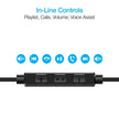 Naztech - Platinum High Fidelity USB-C Earbuds Black