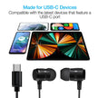 Naztech - Platinum High Fidelity USB-C Earbuds Black