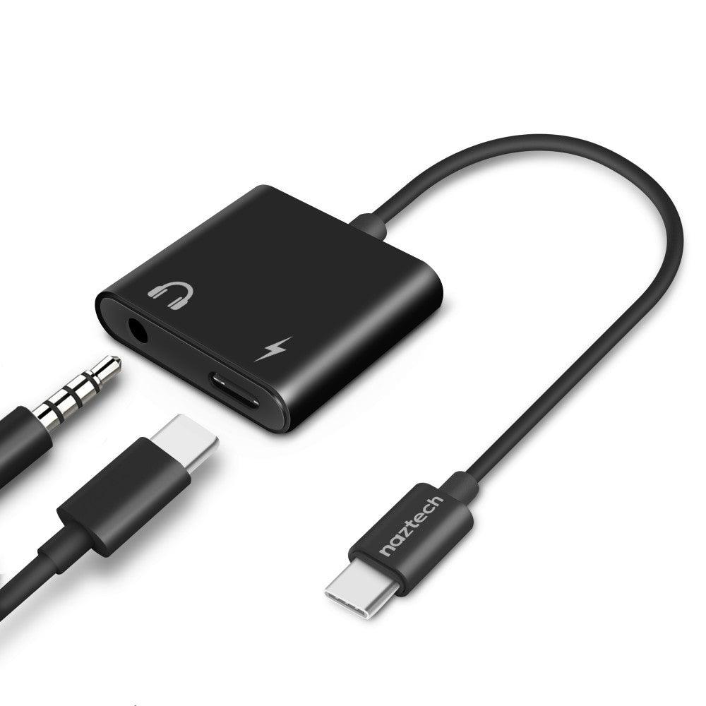 Naztech - USB-C Charging Adapter 35mm & USB-C In, to USB-C Out