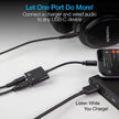Naztech - USB-C Charging Adapter 35mm & USB-C In, to USB-C Out