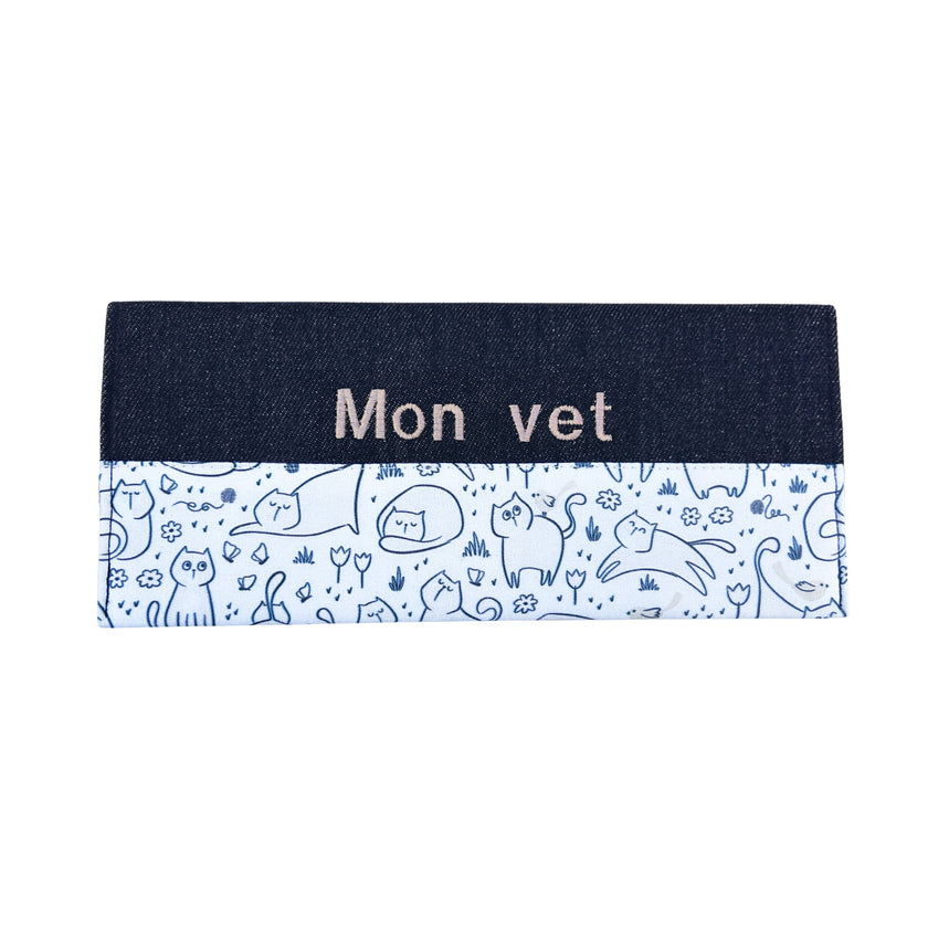 Protège carnet de vaccination Lolikö Chat beige
