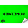 NEON GREEN/BLACK WITH ADHESIVE HYDBOND LEATHERETTE SHEET (12