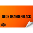 NEON ORANGE/BLACK WITH ADHESIVE HYDBOND LEATHERETTE SHEET (12