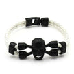 Men's Skull Black Buttons & Leather Bracelet - Neutral Stylish