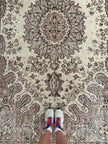 Vintage Turkish Oushak Rug | 9’ 4” x 5’ 5”