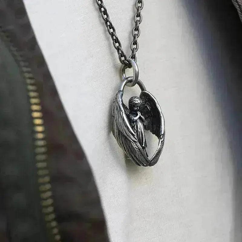 New Angel Wings Personality Pendant Necklace For Men