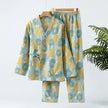 New Chinese Style Spring And Autumn Double Pure Cotton Gauze Pajamas For Women
