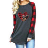 New Color Matching Women's Long-sleeved Valentine's Day Print Series Women's Top