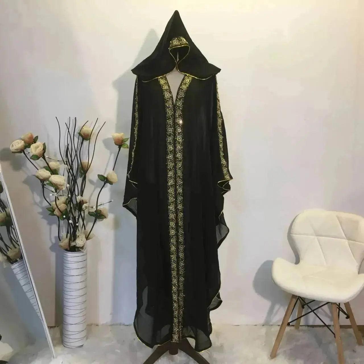 Women's Chiffon Loose Abaya Kaftan Robe Dress