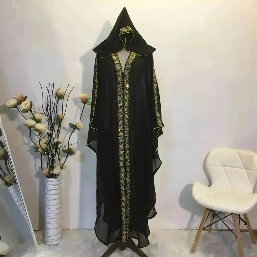 Women's Chiffon Loose Abaya Kaftan Robe Dress