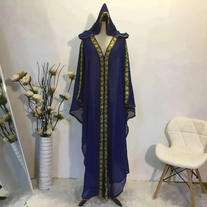 New Fashion Elegant Loose Arab  Robe Dress